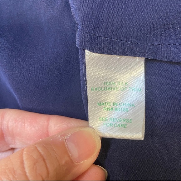 Lilly Pulitzer Navy Blue Women's Top - Picture 5 of 11